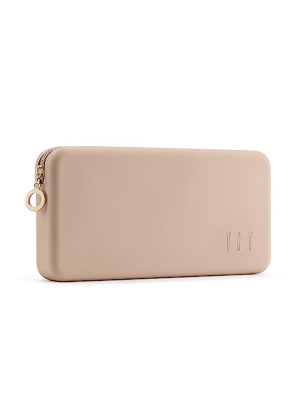 Silicone Makeup Brush Holder Large Zipper Travel Case Cosmetic Bag